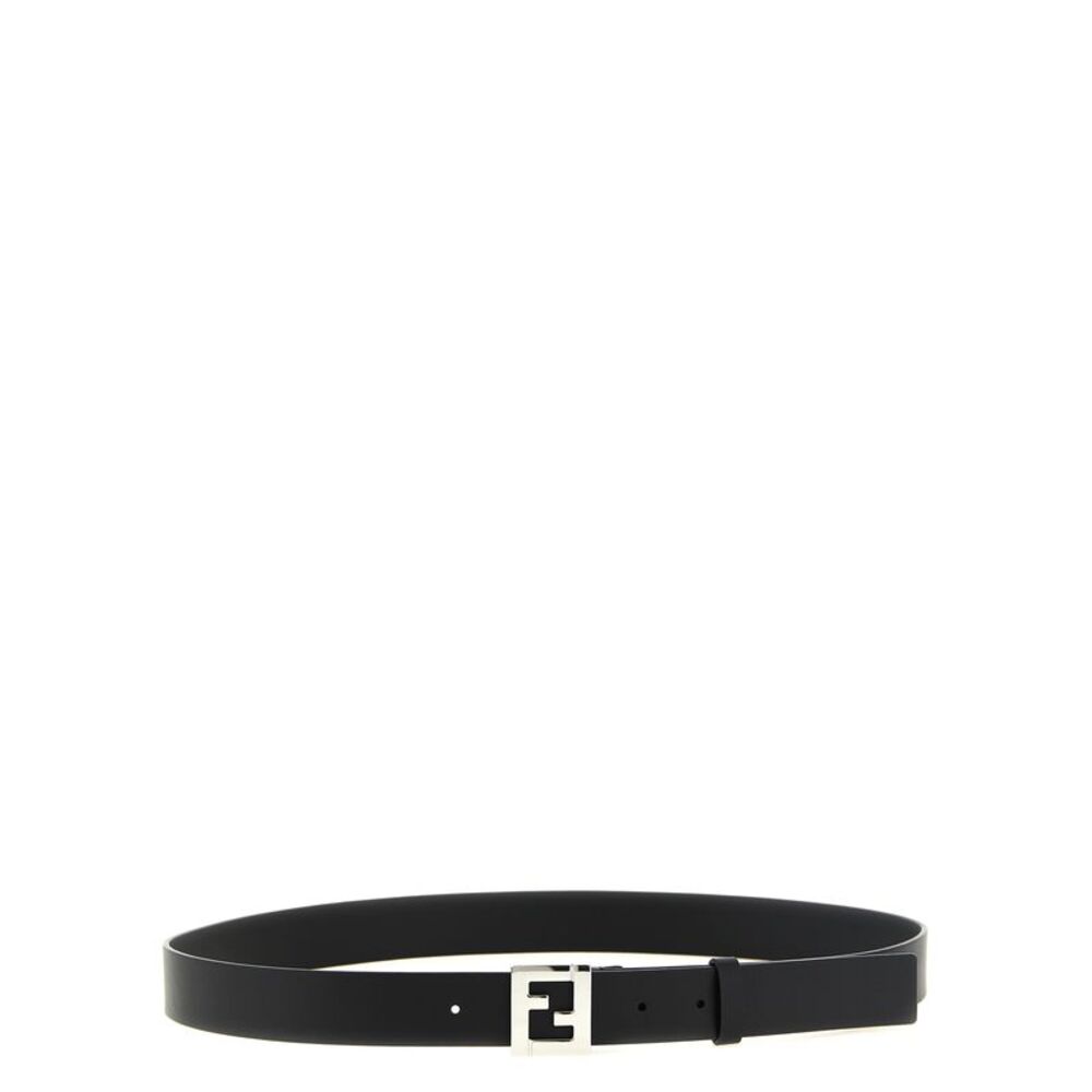 Fendi Black Calfskin Regular Men's Belt
